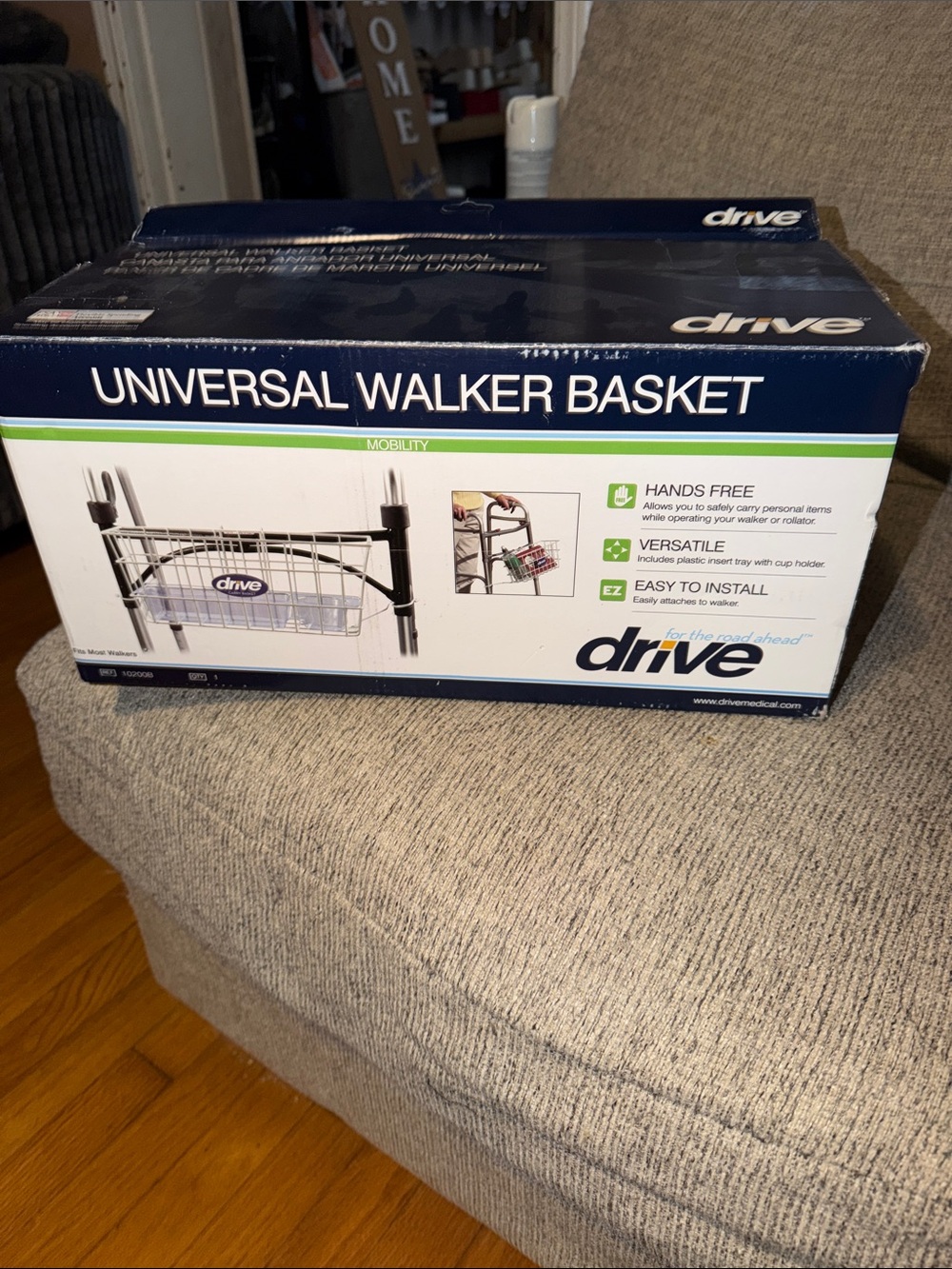 Drive Universal Walker Basket - New- Open  Box